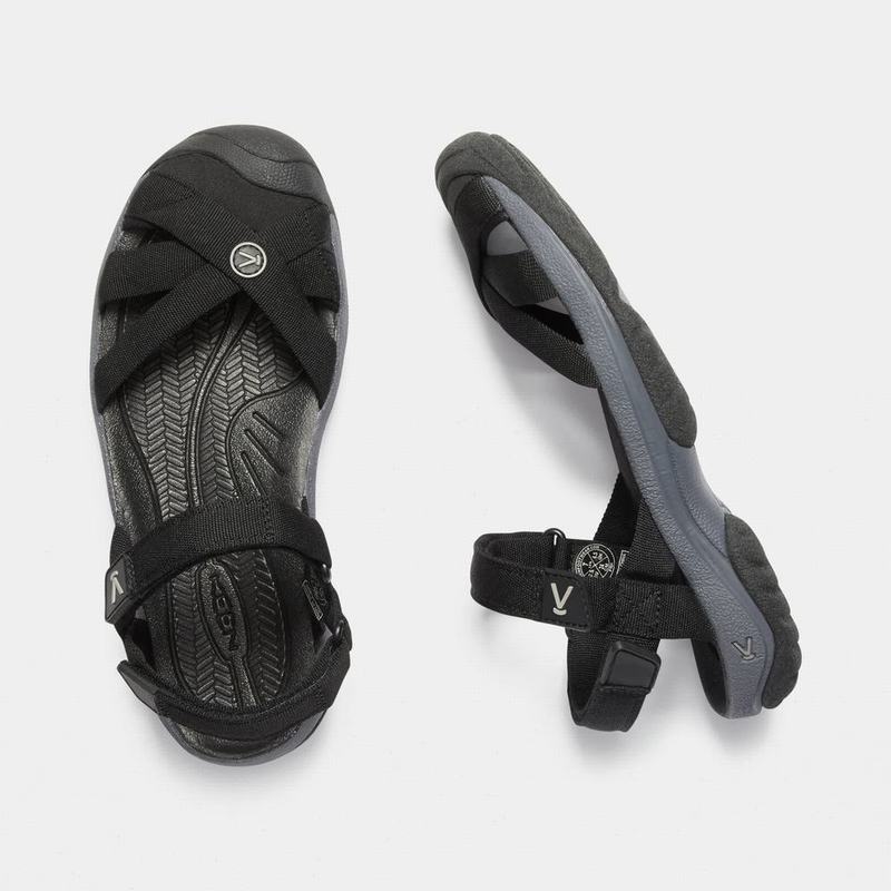 Keen Bali Strap Womens Sandals Black NZ (6190-LDNVM)